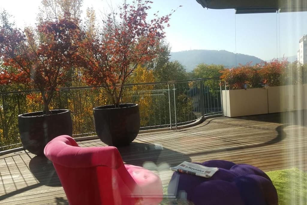 Appartamento Vista San Luca Con Terrazza Panoramica โบโลญญา ภายนอก รูปภาพ